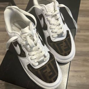 Custom Fendi Air Force 1s